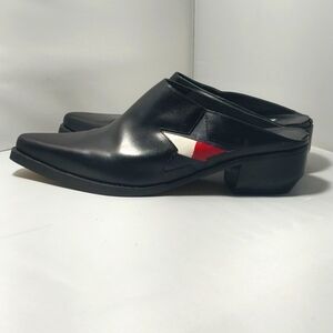 Vintage Tommy Hilfiger black leather Mules, women's size 8M